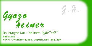 gyozo heiner business card